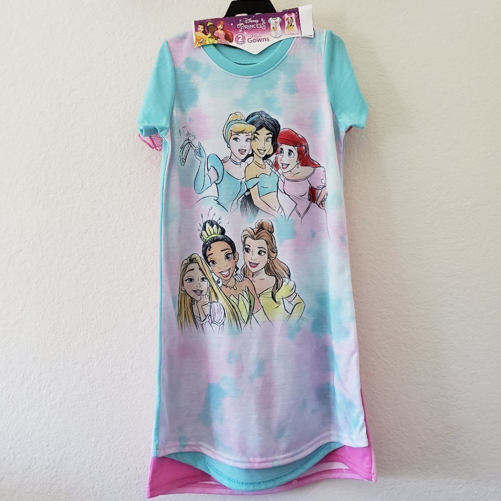 NWT - Disney Princess Kids' Set of 2-pack Nightgown - Size 5